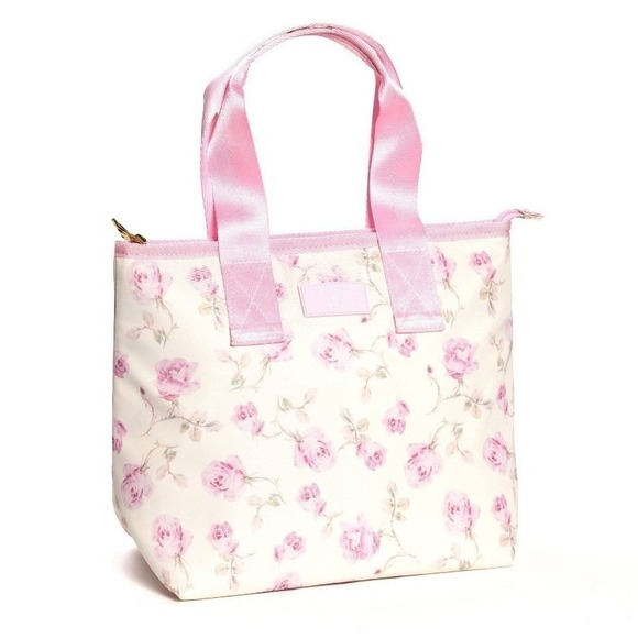 LoveShackFancy x Yoobi Other - LoveShackFancy Yoobi Lunch Bag Tote Womens OS Pink New Floral Insulated Zipper